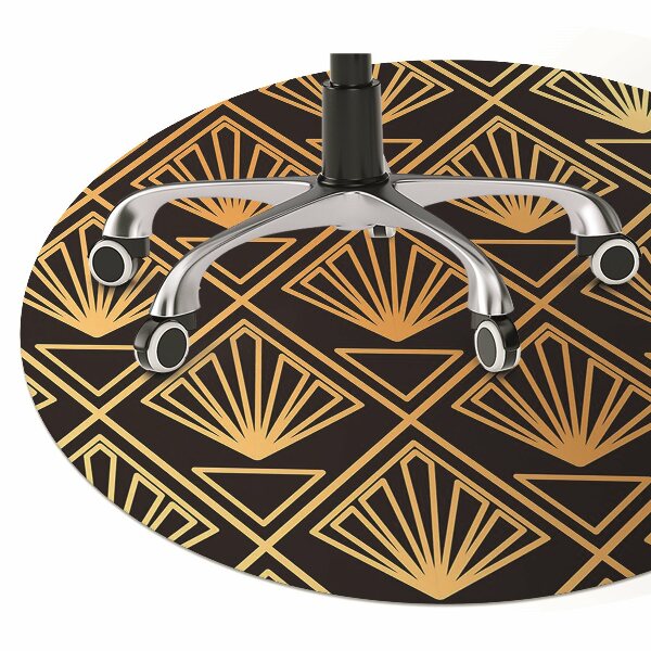 Desk chair mat Art Deco style
