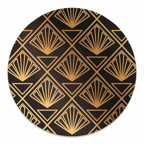 Desk chair mat Art Deco style