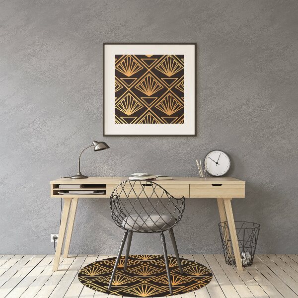 Desk chair mat Art Deco style