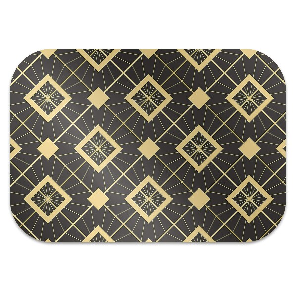 Office chair floor protector retro pattern