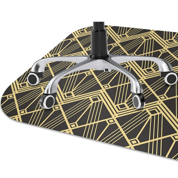 Office chair mat modern tiles
