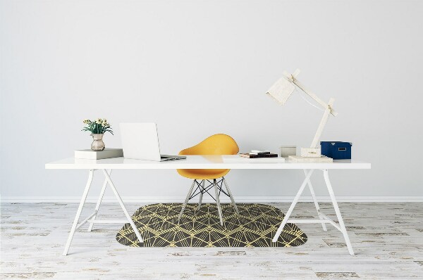 Office chair mat modern tiles