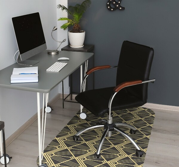 Office chair mat modern tiles