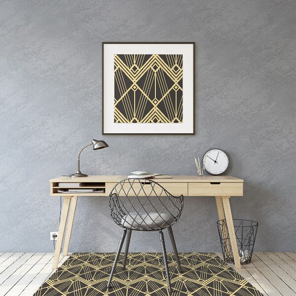 Office chair mat modern tiles