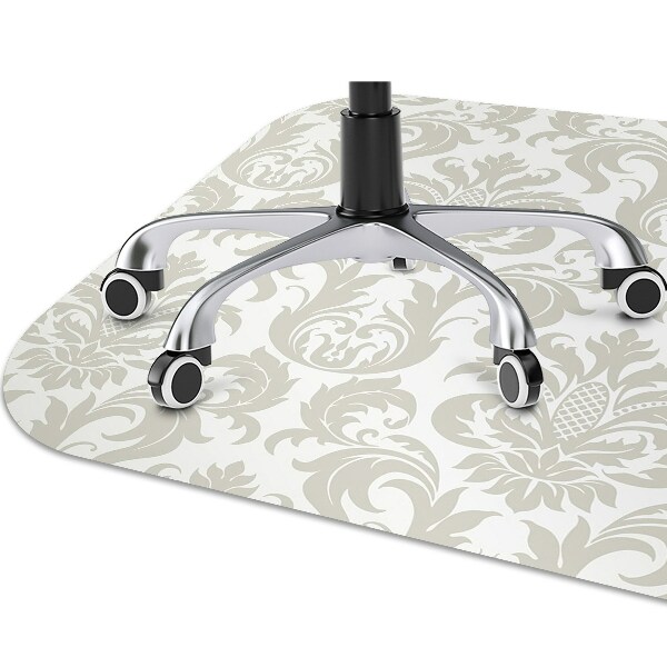Chair mat floor panels protector floral wallpaper