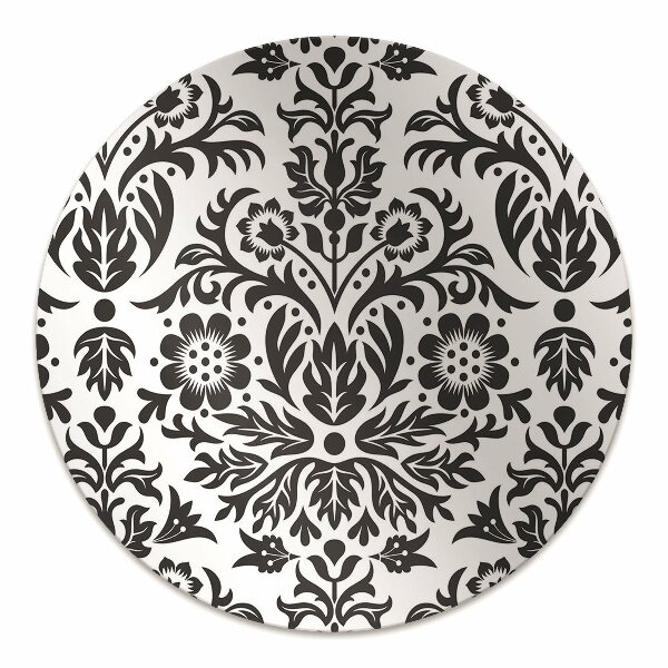 Desk chair mat floral pattern