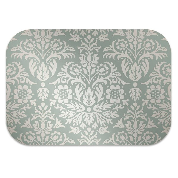 Desk chair mat floral pattern