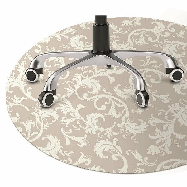 Office chair mat Ala pattern wallpaper