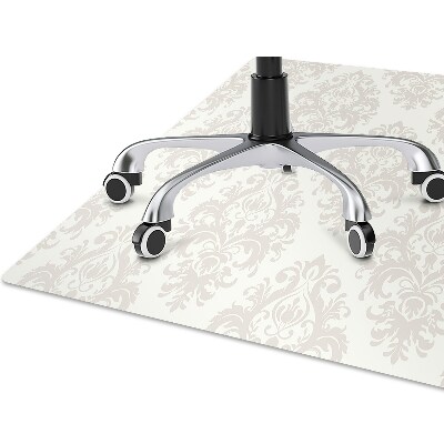 Chair mat floor panels protector Damascene pattern