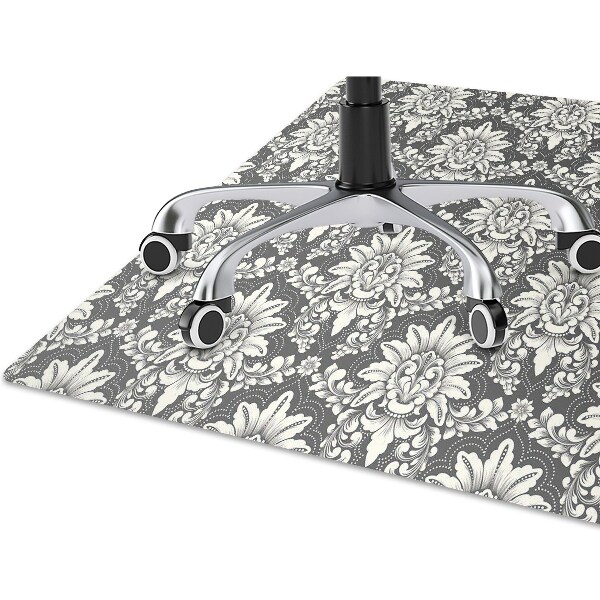 Chair mat floor panels protector Damascene pattern
