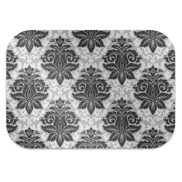 Office chair floor protector gray pattern