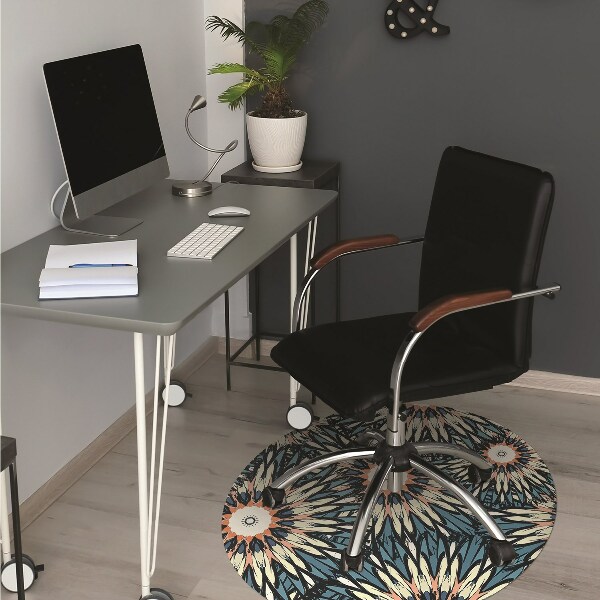 Office chair floor protector Beautiful mandala
