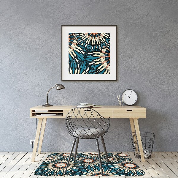 Office chair floor protector Beautiful mandala