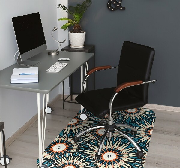 Office chair floor protector Beautiful mandala