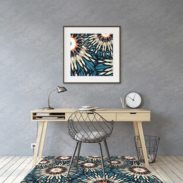 Office chair floor protector Beautiful mandala