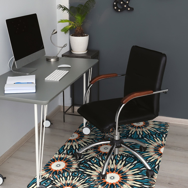 Office chair floor protector Beautiful mandala