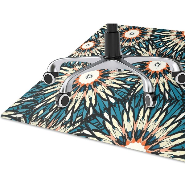 Office chair floor protector Beautiful mandala