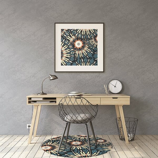 Office chair floor protector Beautiful mandala