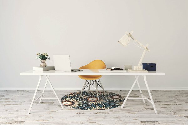 Office chair floor protector Beautiful mandala