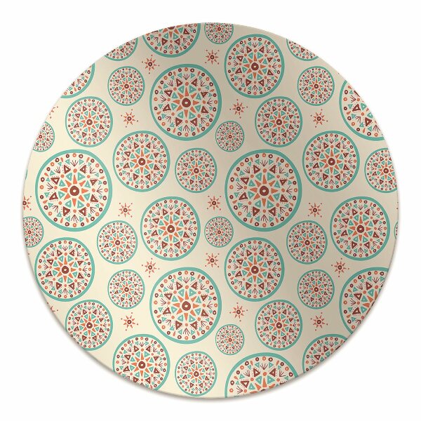 Office chair mat Indian art