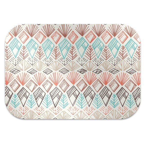 Desk chair mat ethnic pattern