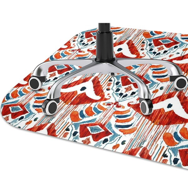 Desk chair mat ethnic style