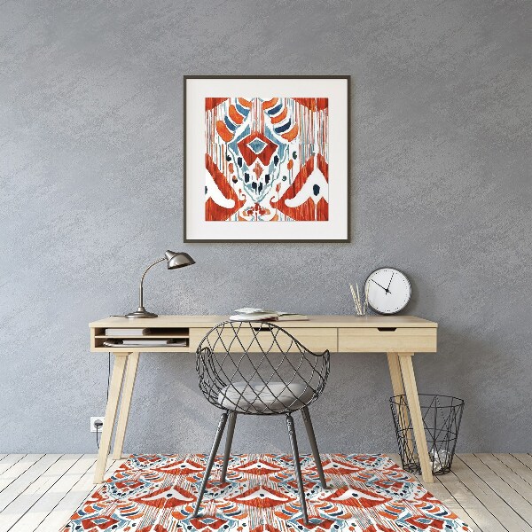 Desk chair mat ethnic style