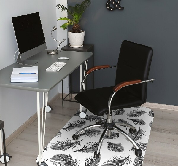 Office chair floor protector drawn pen