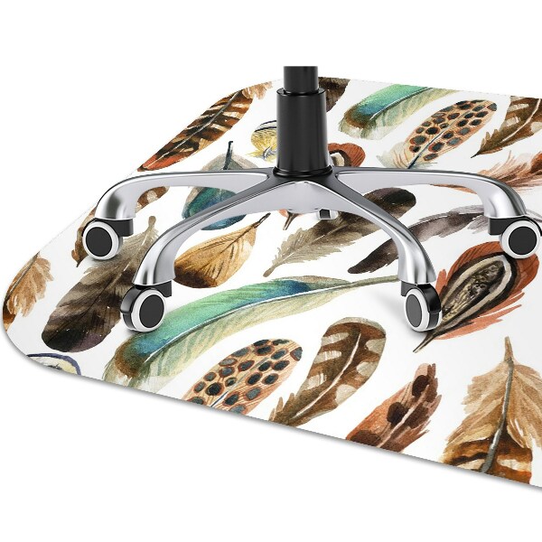 Office chair floor protector watercolor pen