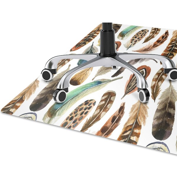 Office chair floor protector watercolor pen