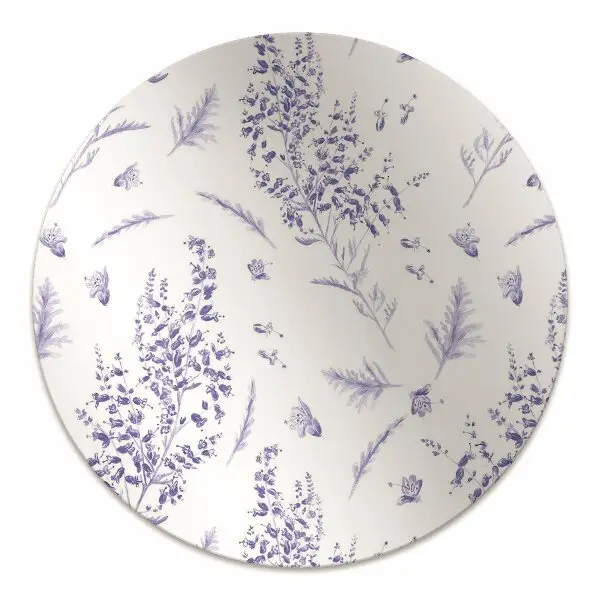 Chair mat floor panels protector watercolor lavender