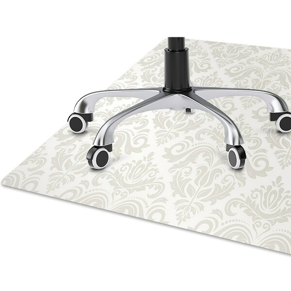 Office chair mat oriental pattern