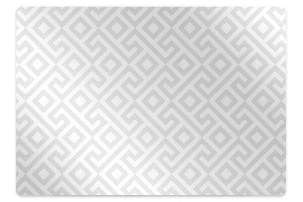 Office chair mat Greek ornament