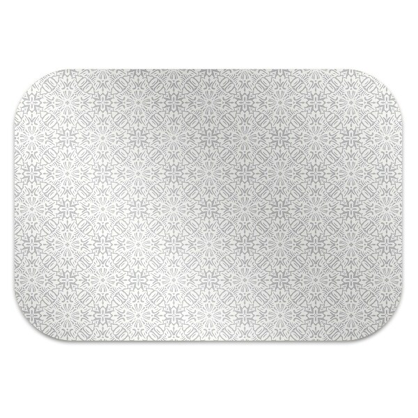 Office chair mat floral ornament