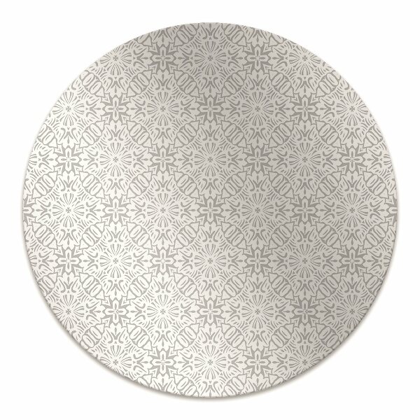 Office chair mat floral ornament