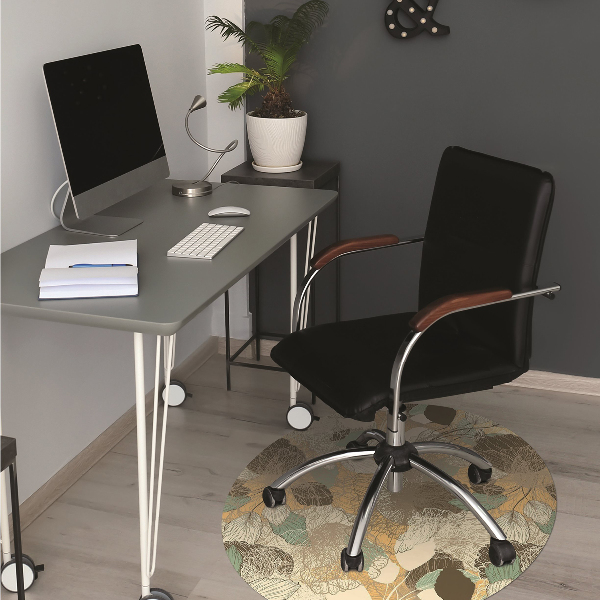 Computer chair mat retro art