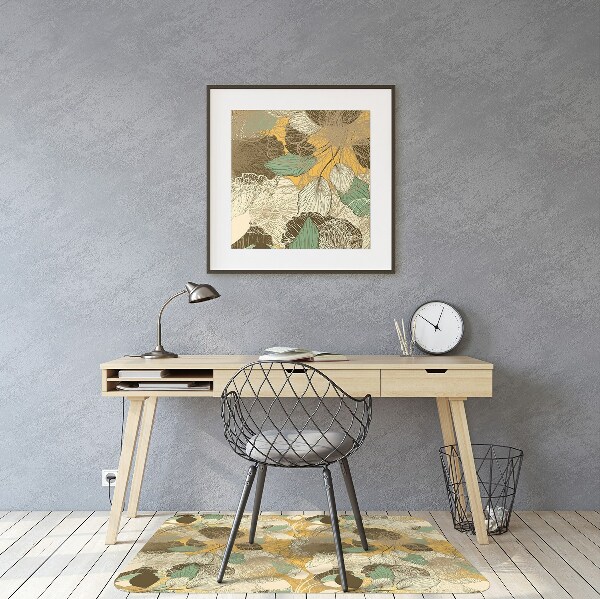 Computer chair mat retro art