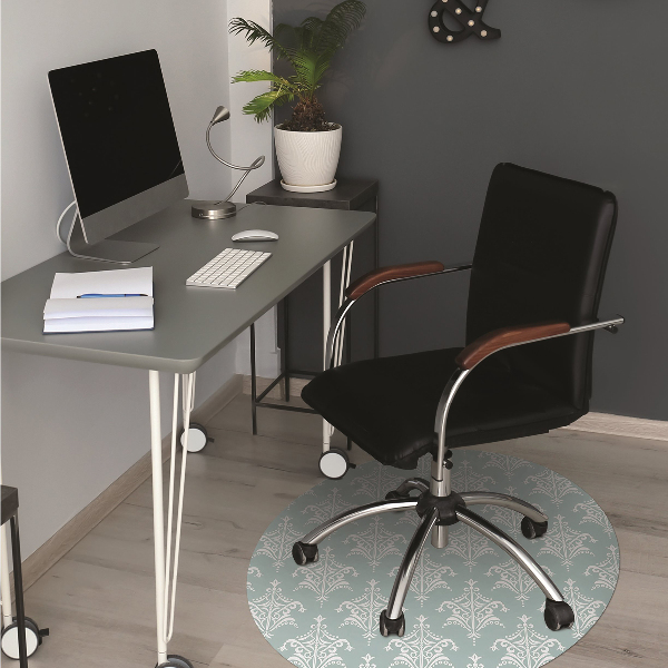 Office chair mat Damask