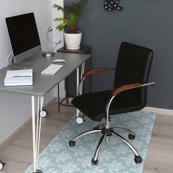 Office chair mat Damask