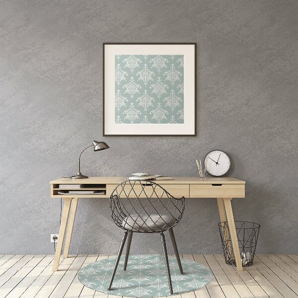 Office chair mat Damask