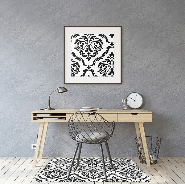 Office chair mat Damask