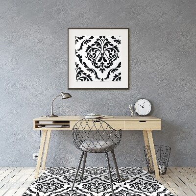 Office chair mat Damask