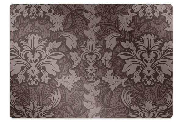 Chair mat floor panels protector Style damask pattern