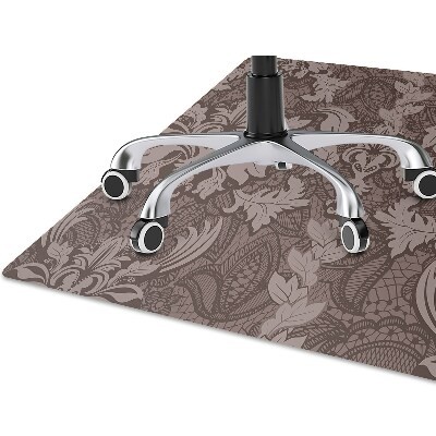 Chair mat floor panels protector Style damask pattern