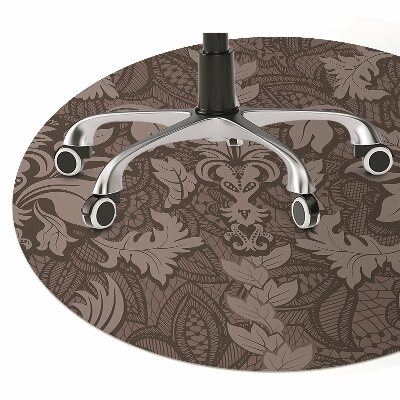 Chair mat floor panels protector Style damask pattern