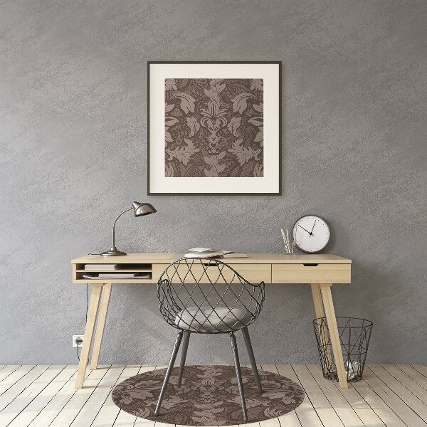 Chair mat floor panels protector Style damask pattern