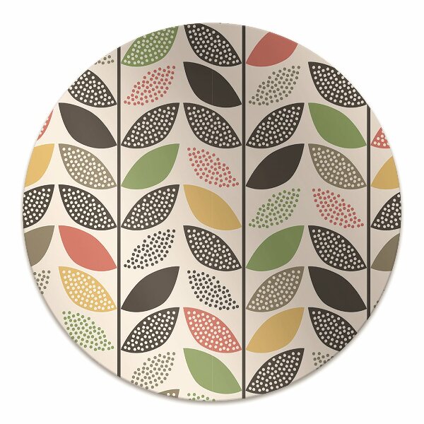 Desk chair mat colorful pattern
