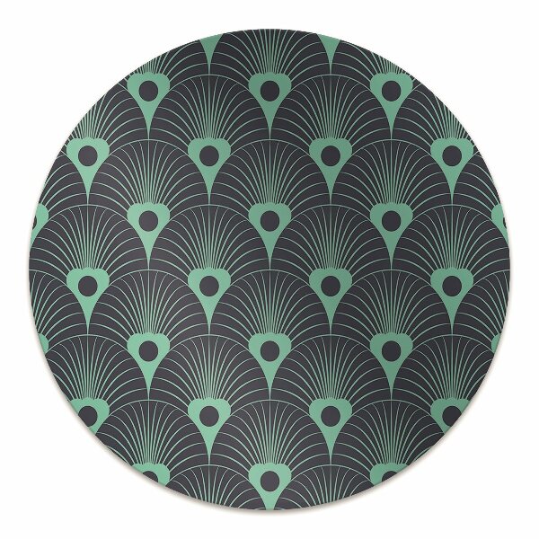 Office chair floor protector neon blue