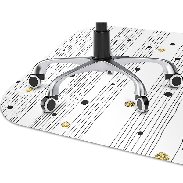 Desk chair mat thin lines