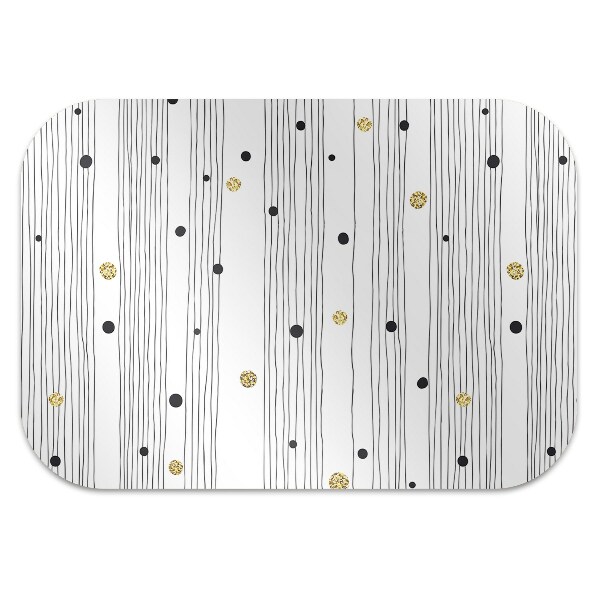 Desk chair mat thin lines